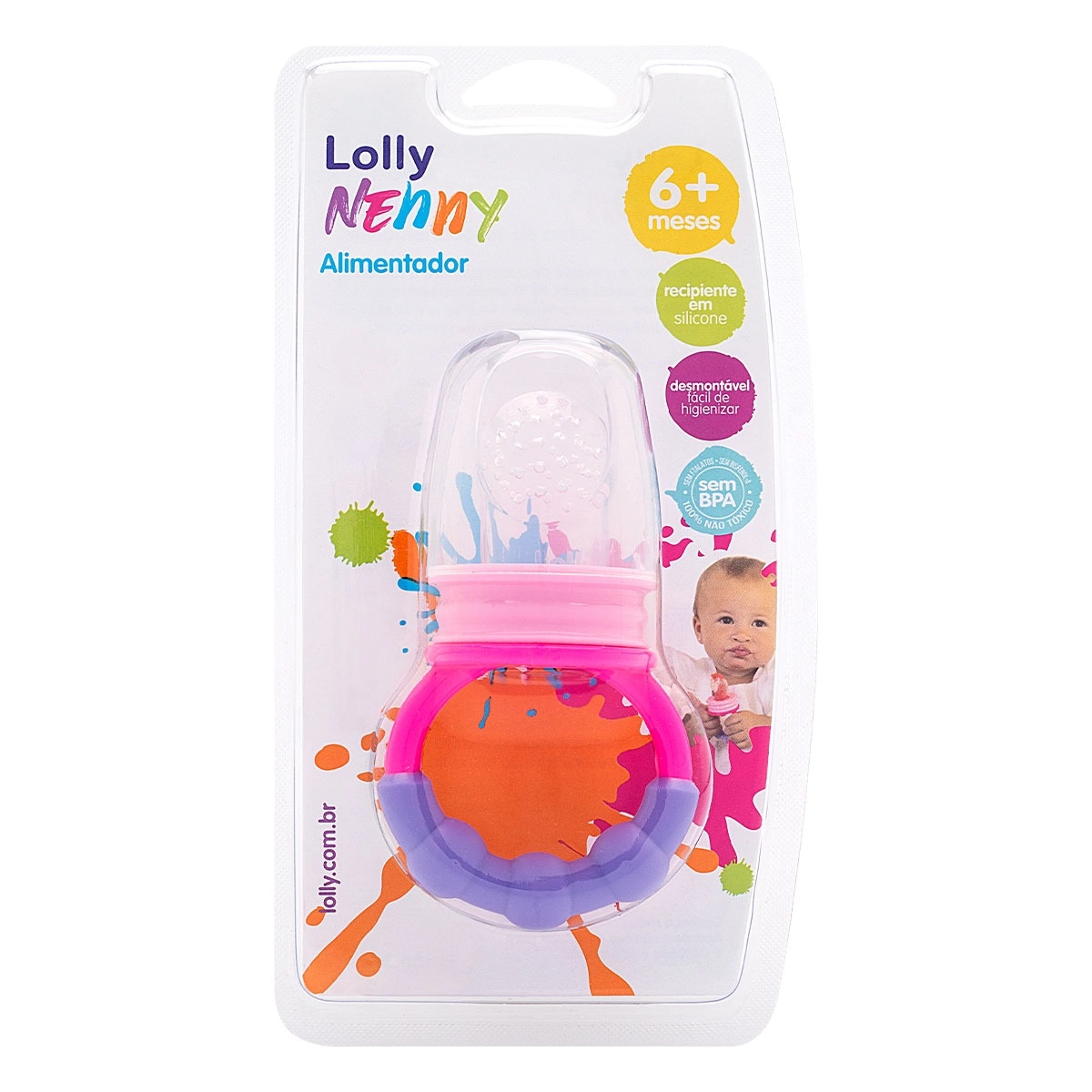 Alimentador Infantil Rosa Lolly Nenny