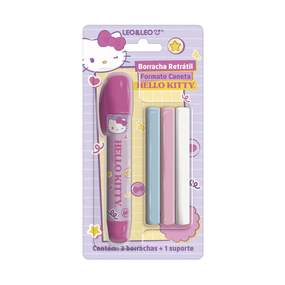 Borracha Caneta Hello Kitty 3un 10193 Leonora