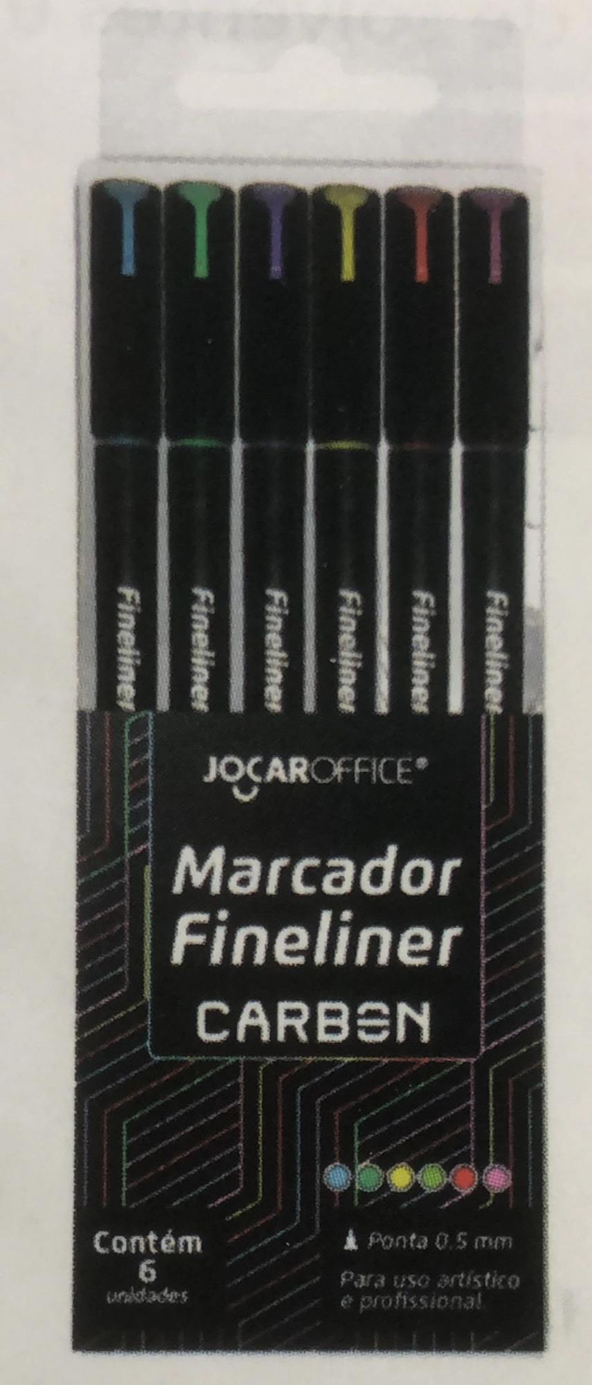 Marcador Fineline 6 Cores Carbon Line 0.5 10243 Leonora