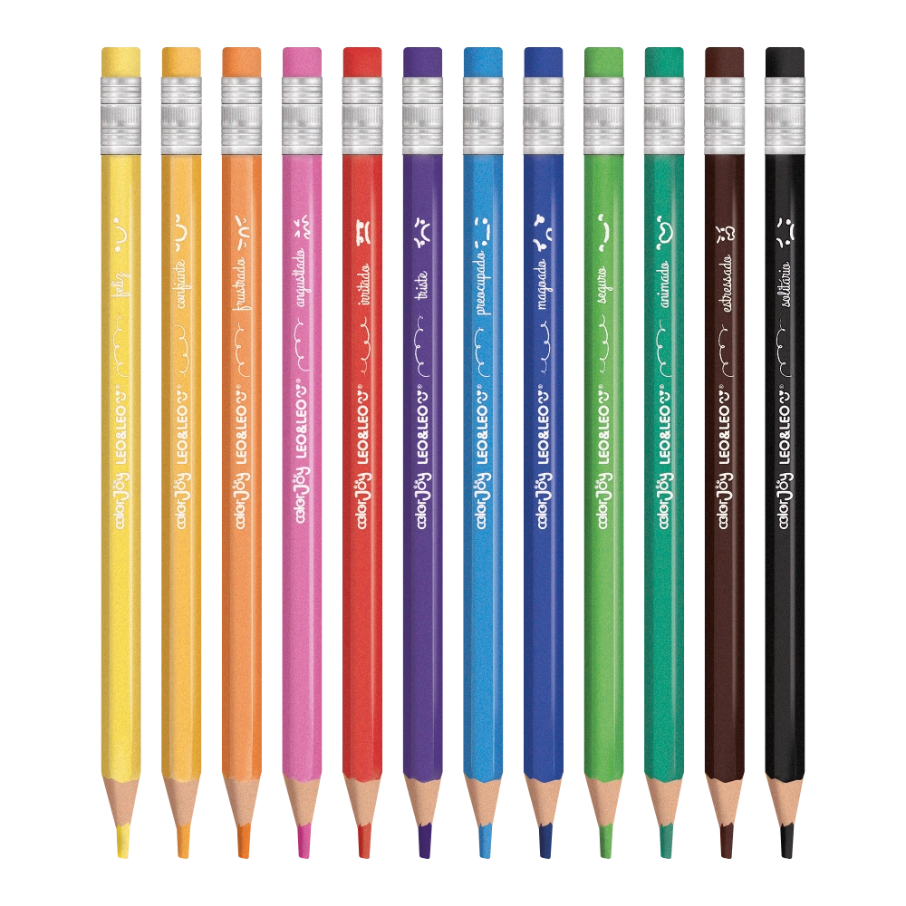 Lapis Cor Apagavel Big Color Joy 12 Cores 10344 Leonora