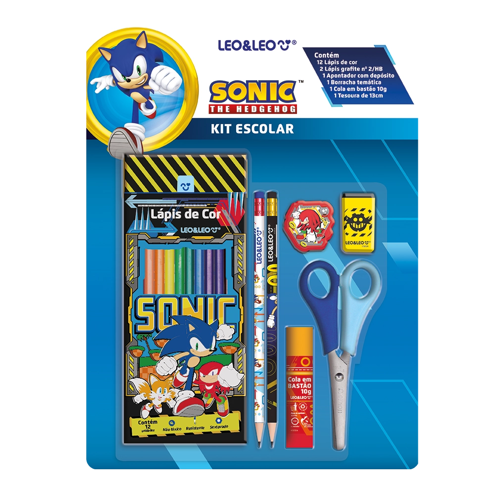 Kit Escolar Sonic 10150 Leonora