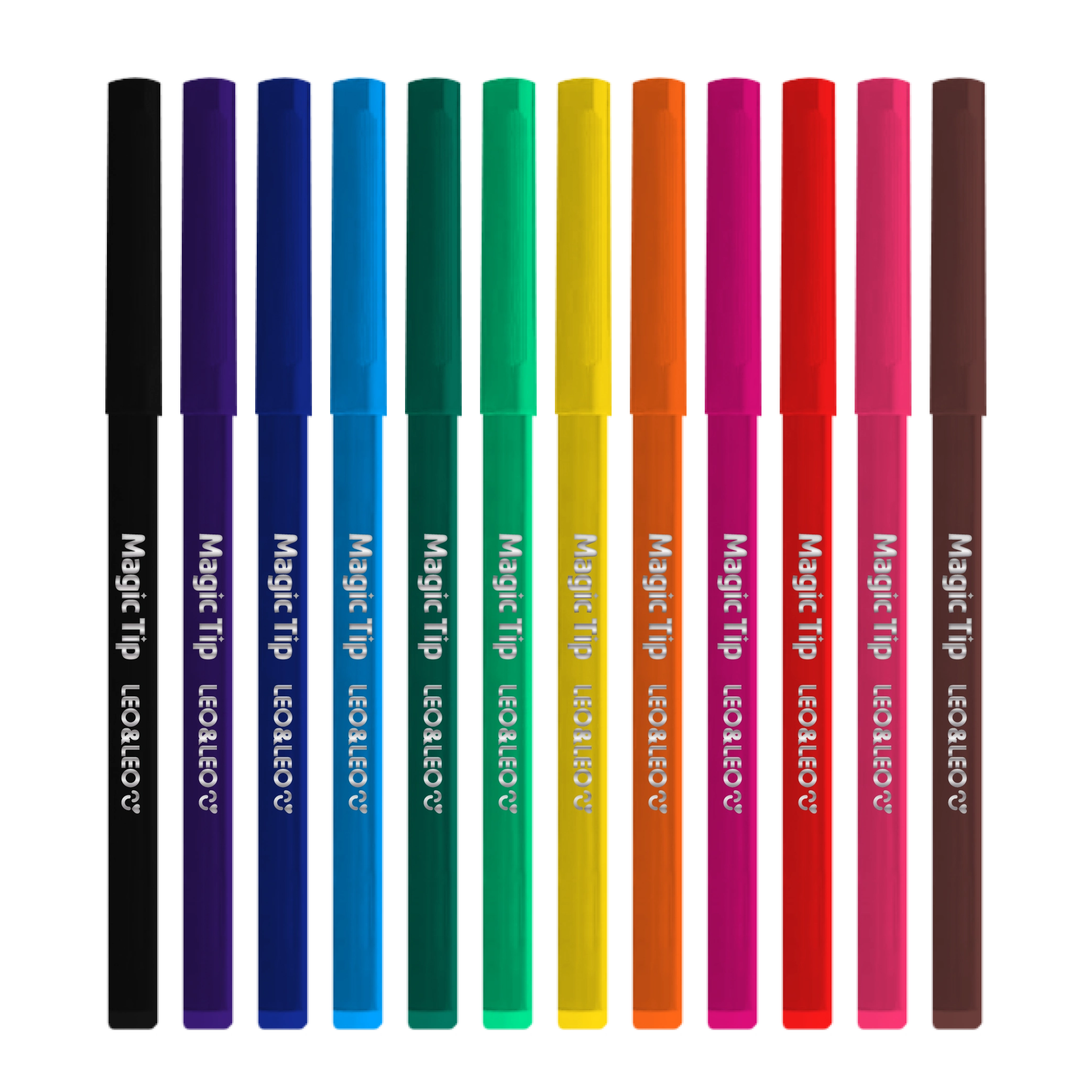 Caneta Hidrocor Magic Tip 12 Cores 10263 Leonora