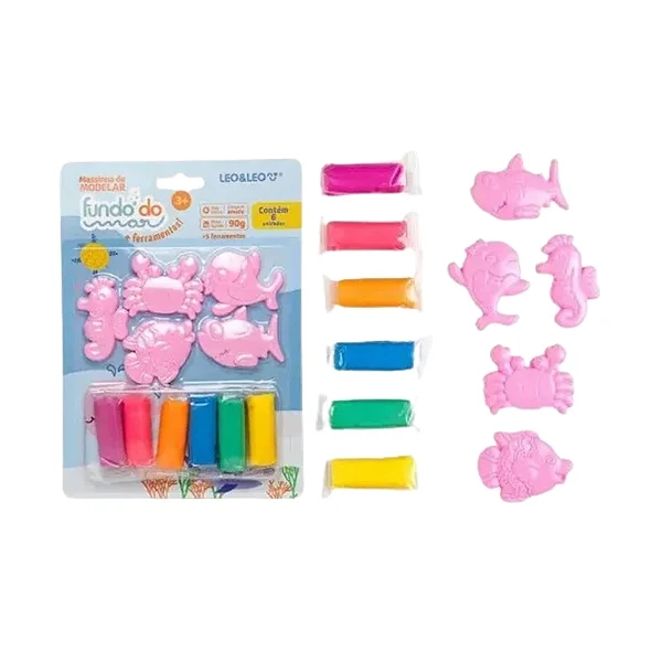 Kit Massinha De Modelar Fundo Do Mar 72540