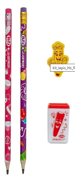 Kit Lapis Fini 2 Lapis Apontador Borracha 10330 Leonora