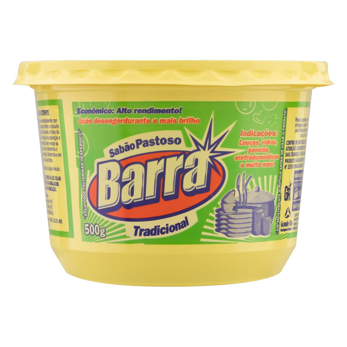 Sabão Em Pasta Tradicional Barra Pote 500g