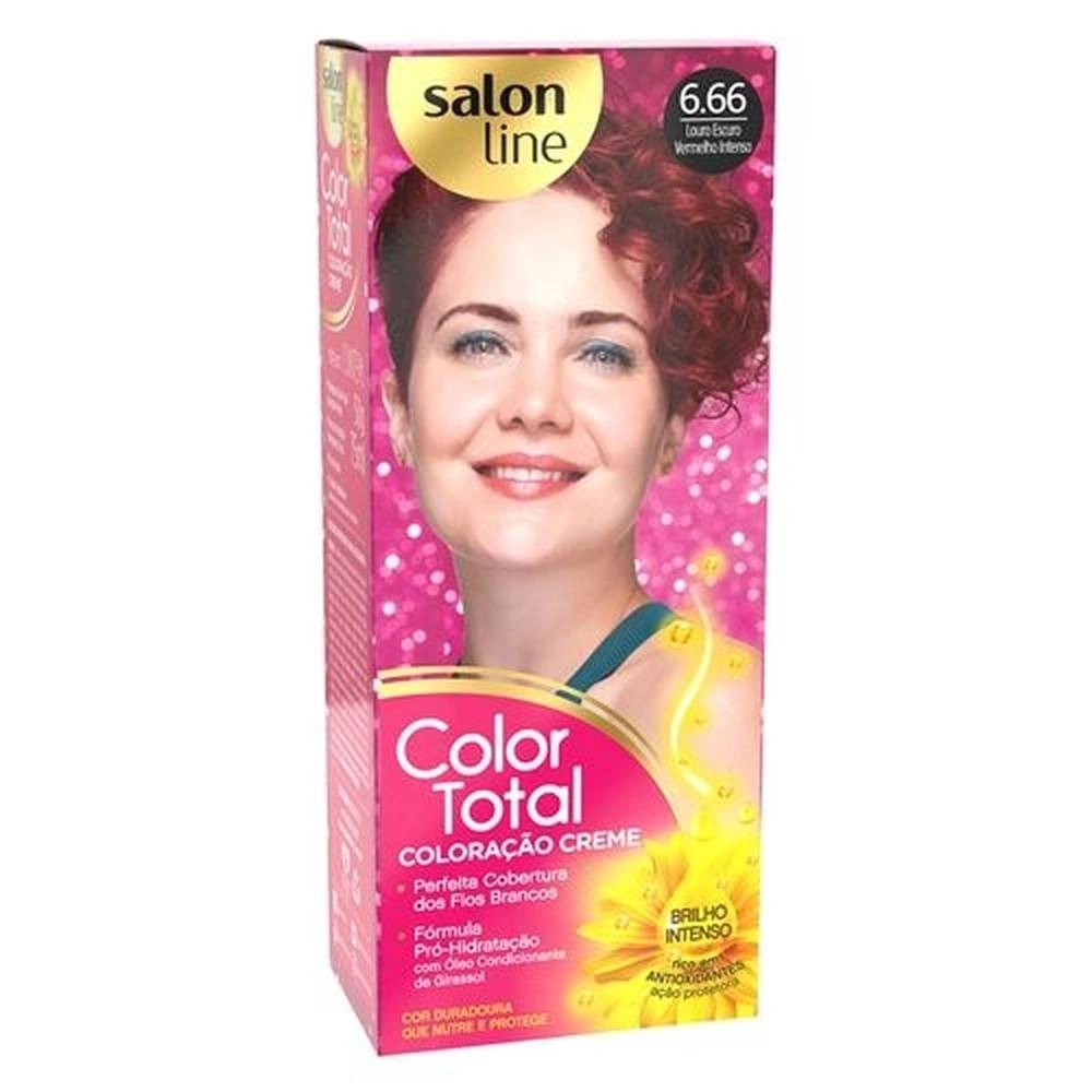 Tintura Permanente Color Total 6.66 Louro Escuro Vermelho Unit