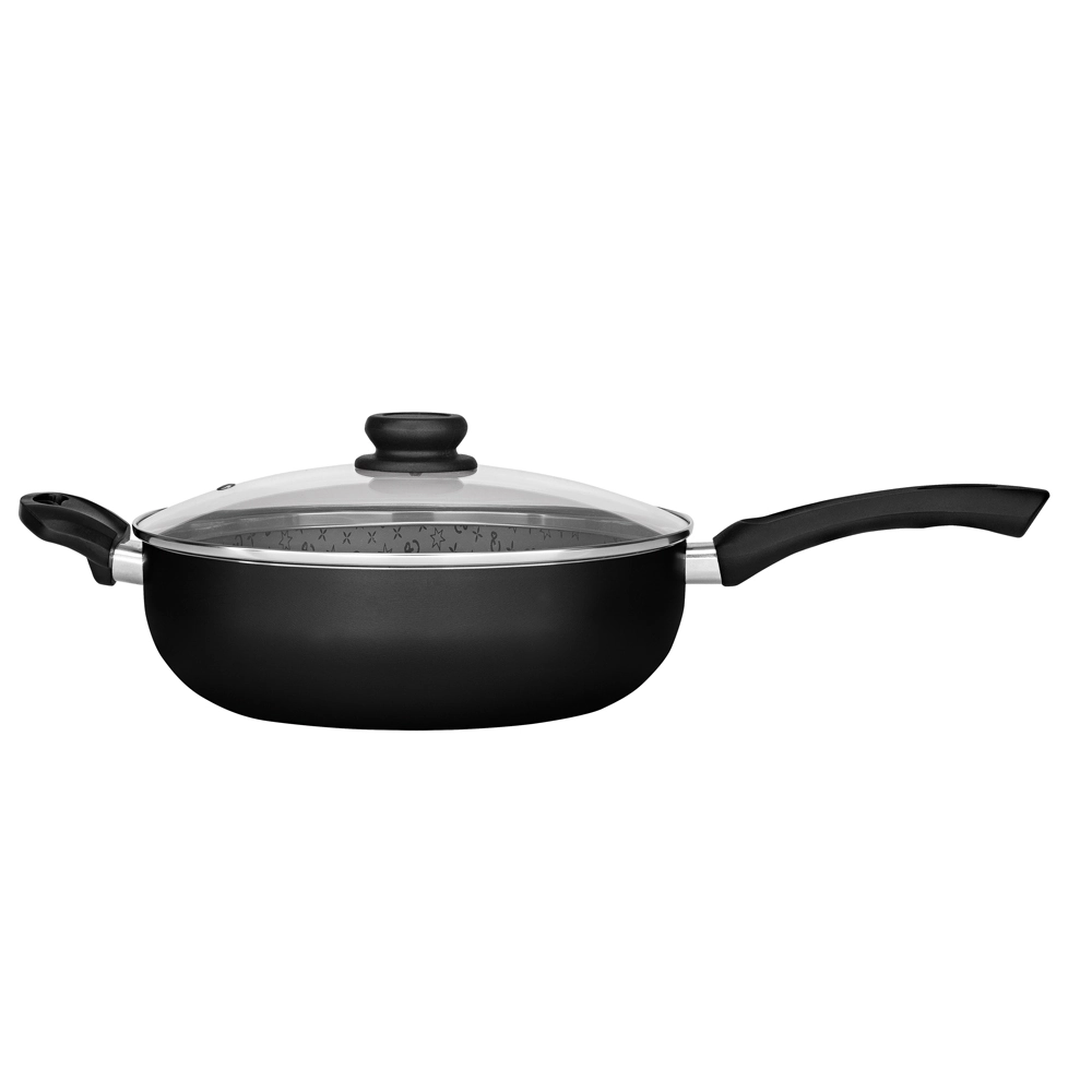 Frigideira Wok Panelux 28 Com Alca E Tampa Preto