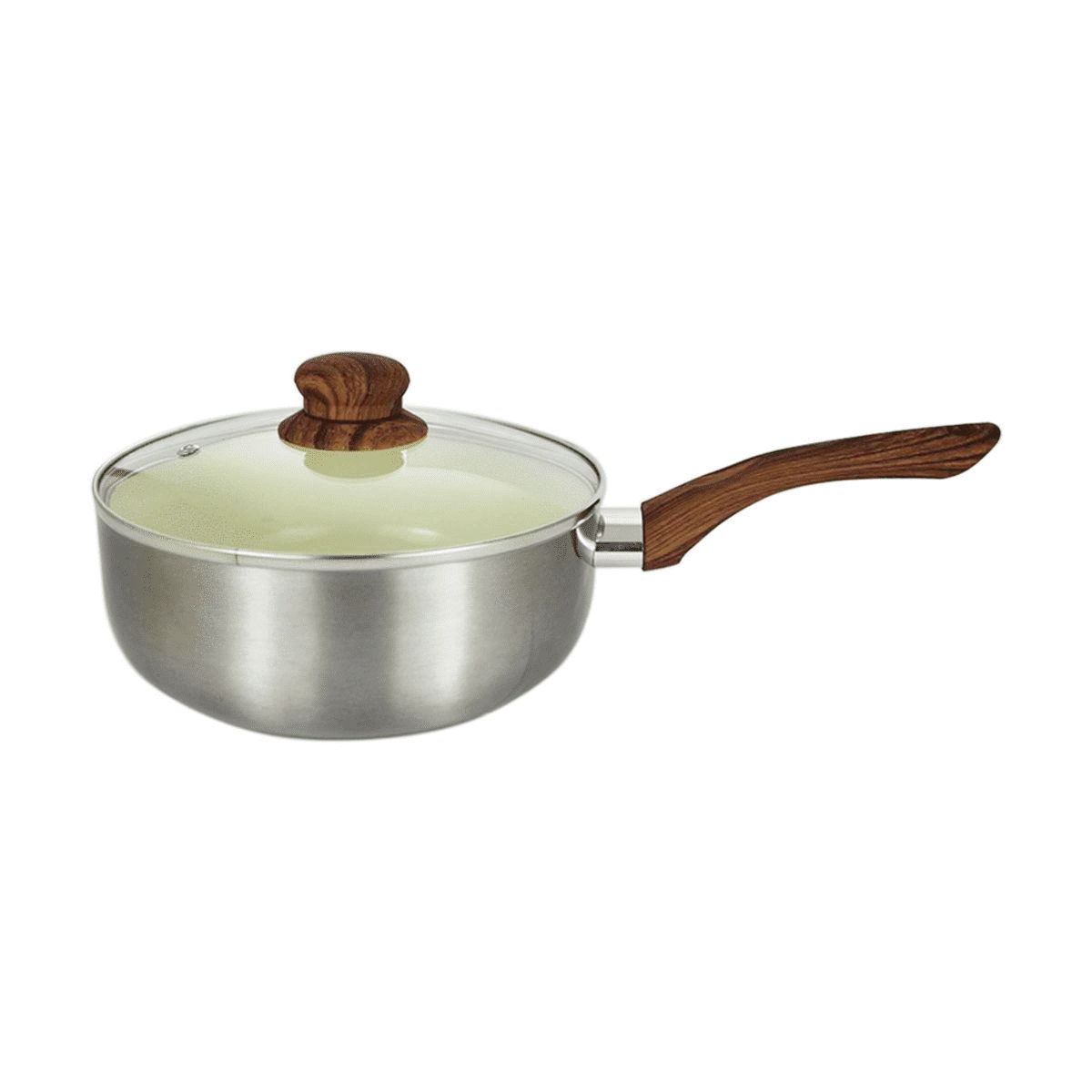 Panela Casambiente 18 Cm Prata Rev Ceramico Cabo Sil