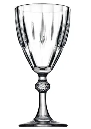 Taca Vinho Diamante Vidro 190ml 467424 Ndi