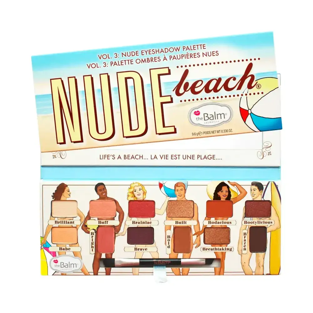 Paleta De Sombras 12 Tons The Balm Nude Beach Caixa 9,6g