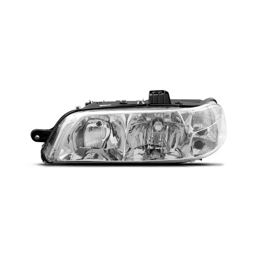 Farol Principal Lado Esquerdo Máscara Cromada Carcaça Preta - RUFATO RF317