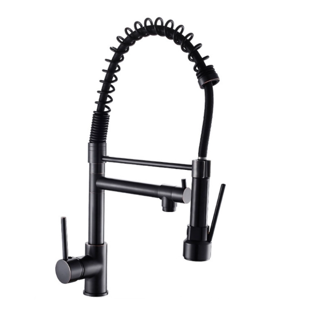 Torneira Gourmet 50cm Monoc Cozinha Bancada Preta F1006b