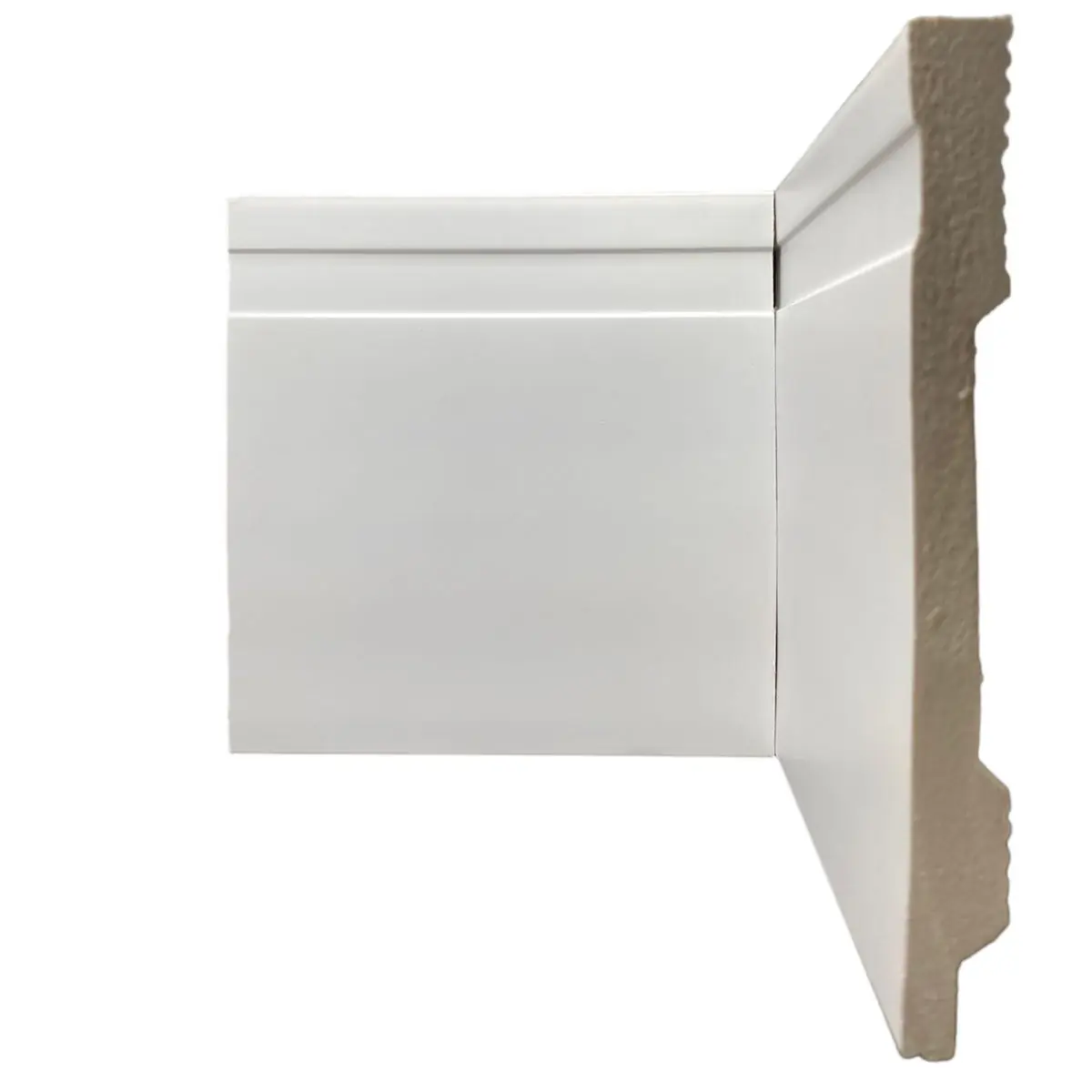 Rodapé De Poliestireno 15cm Branco Barra 2 Metros Liga