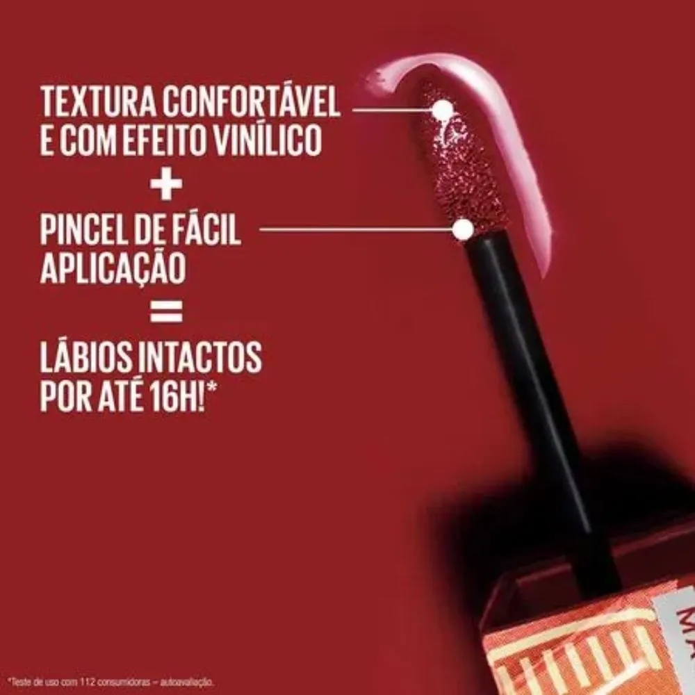 Batom Liquido Maybelline Super Stay Vinyl Sauce Caramel 1un