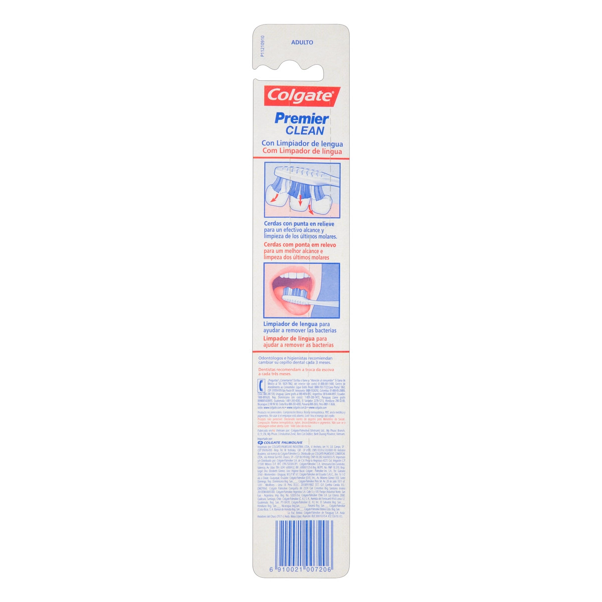 Escova Dental Média Premier Clean Colgate Cabeça Normal