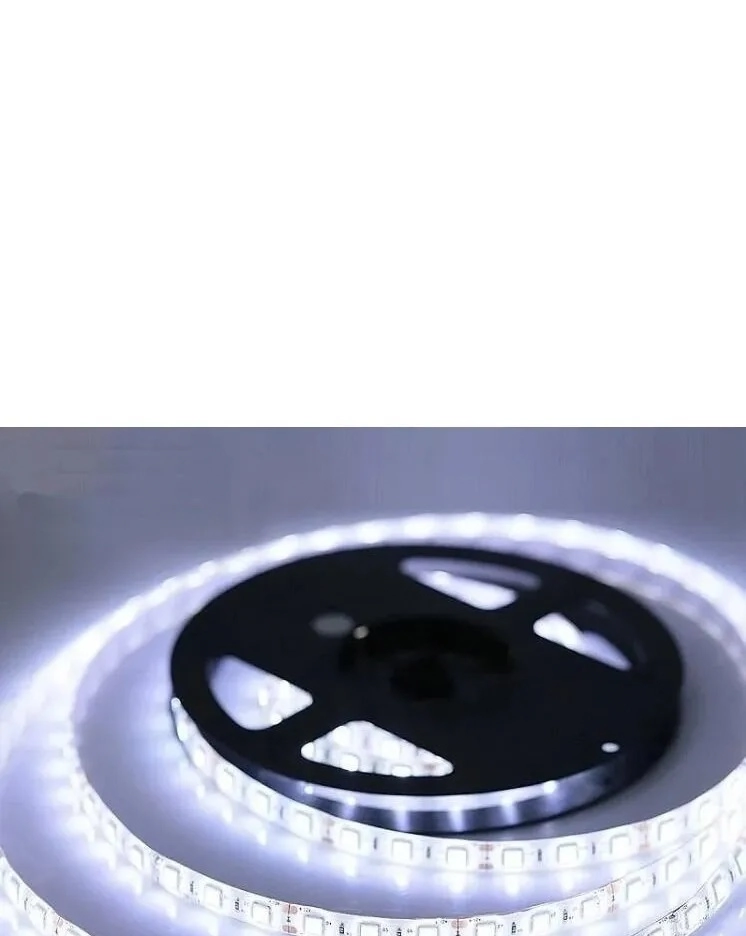 Fita Led 5050 Branco Frio 300 Leds 5m Fonte 12 Volts Grátis
