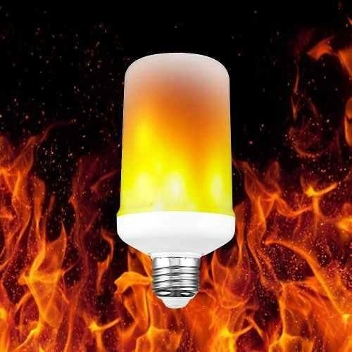 Lâmpada Led E27 3w Efeito Chama Fogo Tocha - Bivolt
