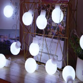 Cordao Bola Cristal C/20 Leds Bco Ref.21009
