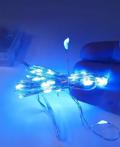 Fio Arame 50 Leds Az