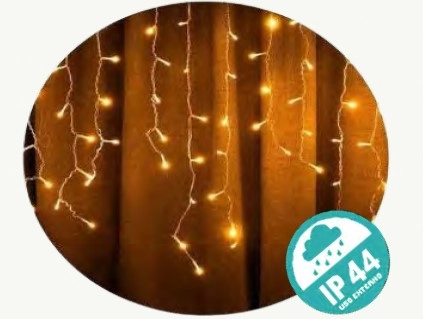 Cascata 300 Leds Warm Seq. 8f Biv. Ref.29904 Chibrali