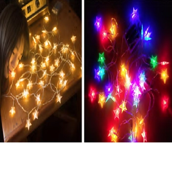51008 Cordao 20 Estrelinhas De Led Warm Pisca
