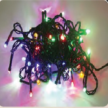 Pisca 200 Led Colorido 8f Fio Verde Ref.86803 Chib
