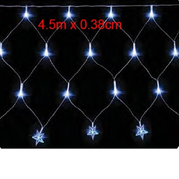 Cascata 120 Leds Azul C/estrela Ref.89037