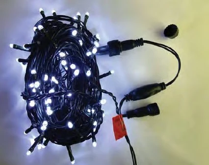 Cordao 100 Leds Br Fio Verde Ext. Ref.89082 Chib