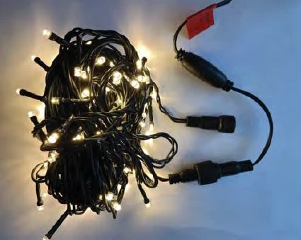 Cordao 100 Leds Warm Fio Verde Ext. Ref.89083 Chib