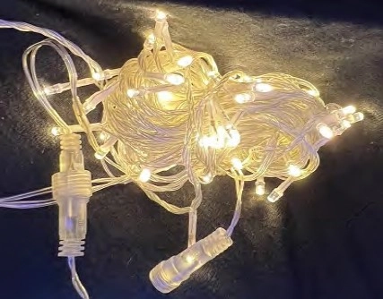 Cordao 100 Leds Warm Fio Transp. Ext. Ref.89092 Chib
