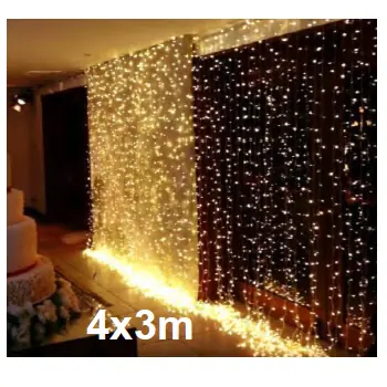 Cortina 900 Leds Warm Ref.89240