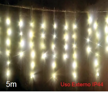 Cortina 300 Leds Warm Arame Bivolt 5v