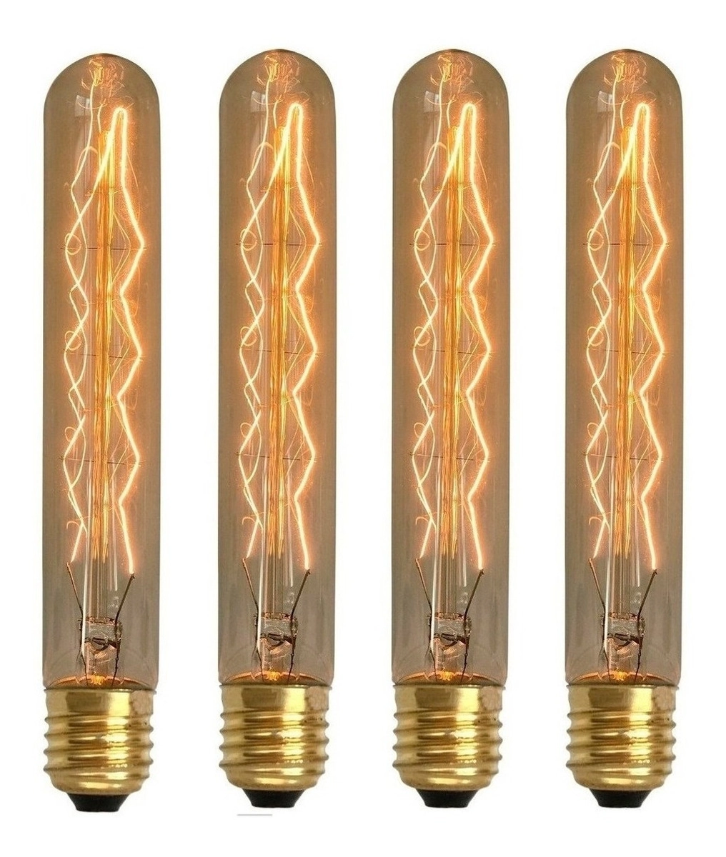 Kit 4 Lâmpadas Retrô Decorativa Vintage Thomas Edison T185 220v