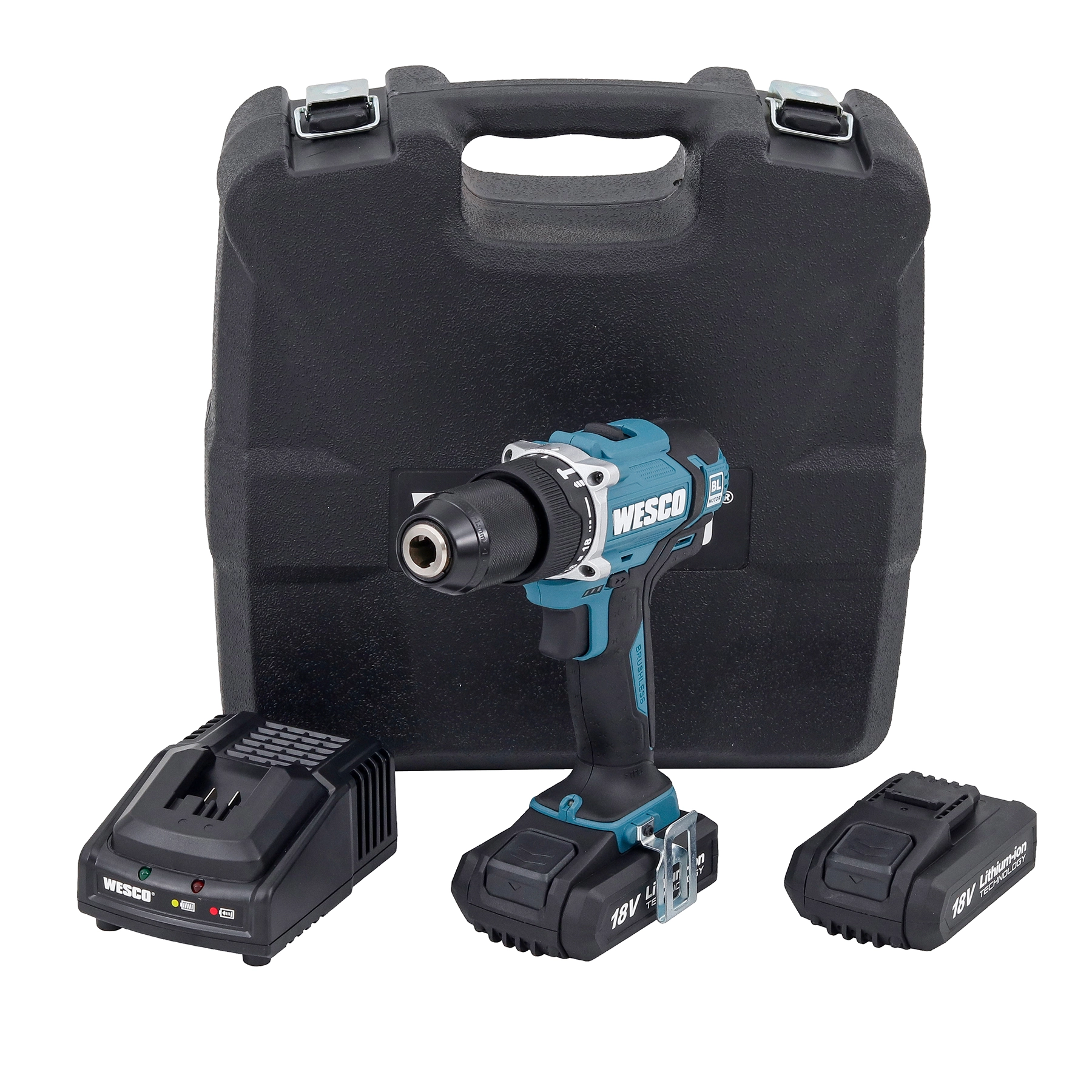 Furadeira e Parafusadeira de Impacto Brushless 1/2" 18V WS2921K2 Bivolt Wesco