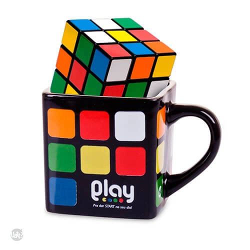 Caneca Uatt Quadrada Cubo Magico