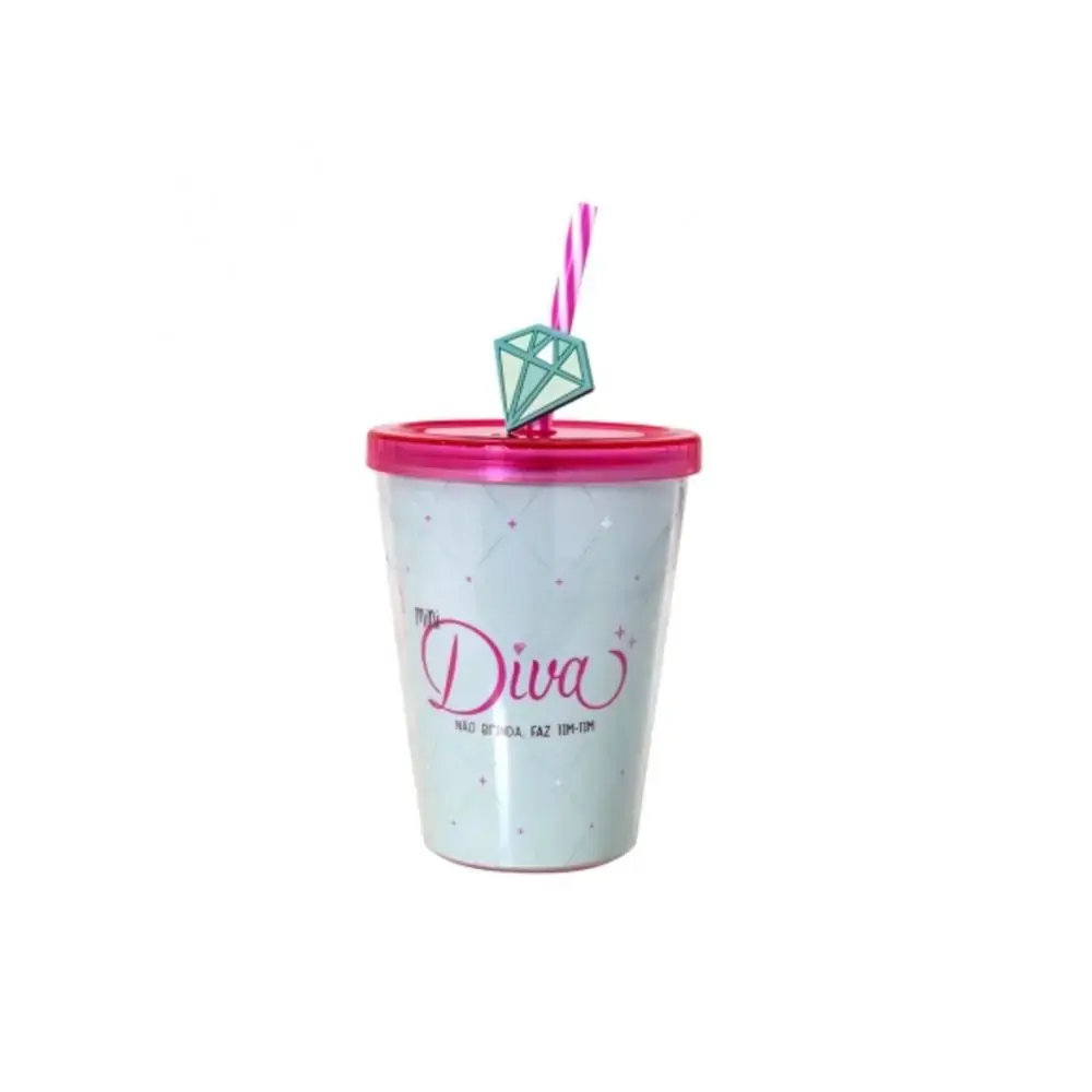 Mini Copo Canudo Uatt Diva