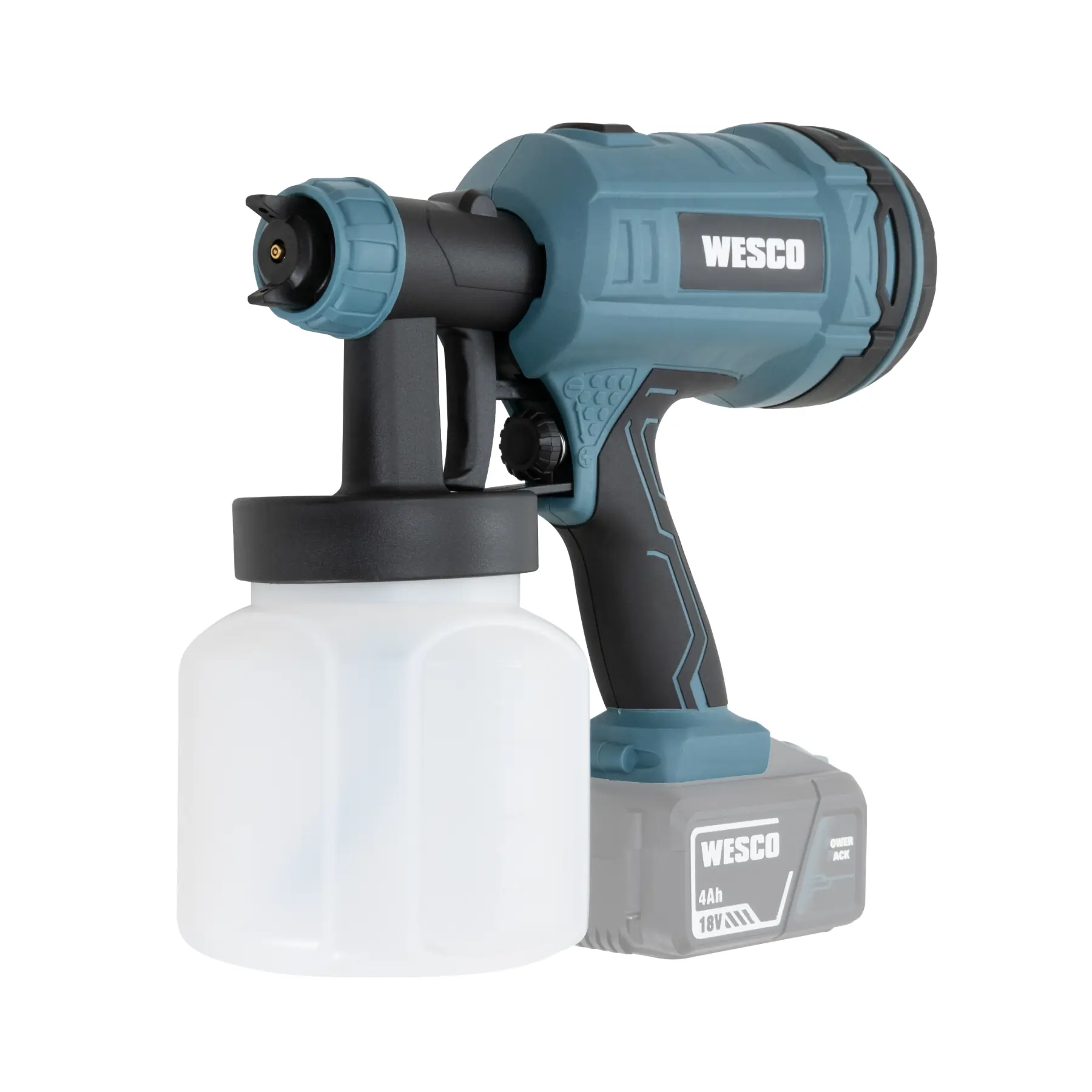 Pistola de Pintura Bateria 18V 1500ml Wesco