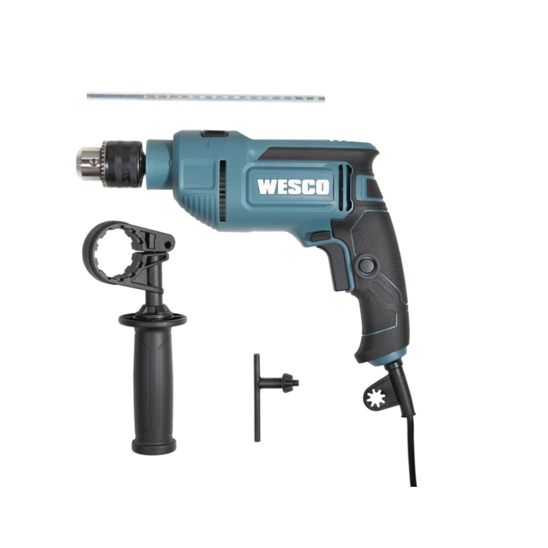 Furadeira de Impacto Wesco WS3179U 800W 1/2" 127V (110V) com Empunhadura, Chave de Mandril e Limitador de Profundidade