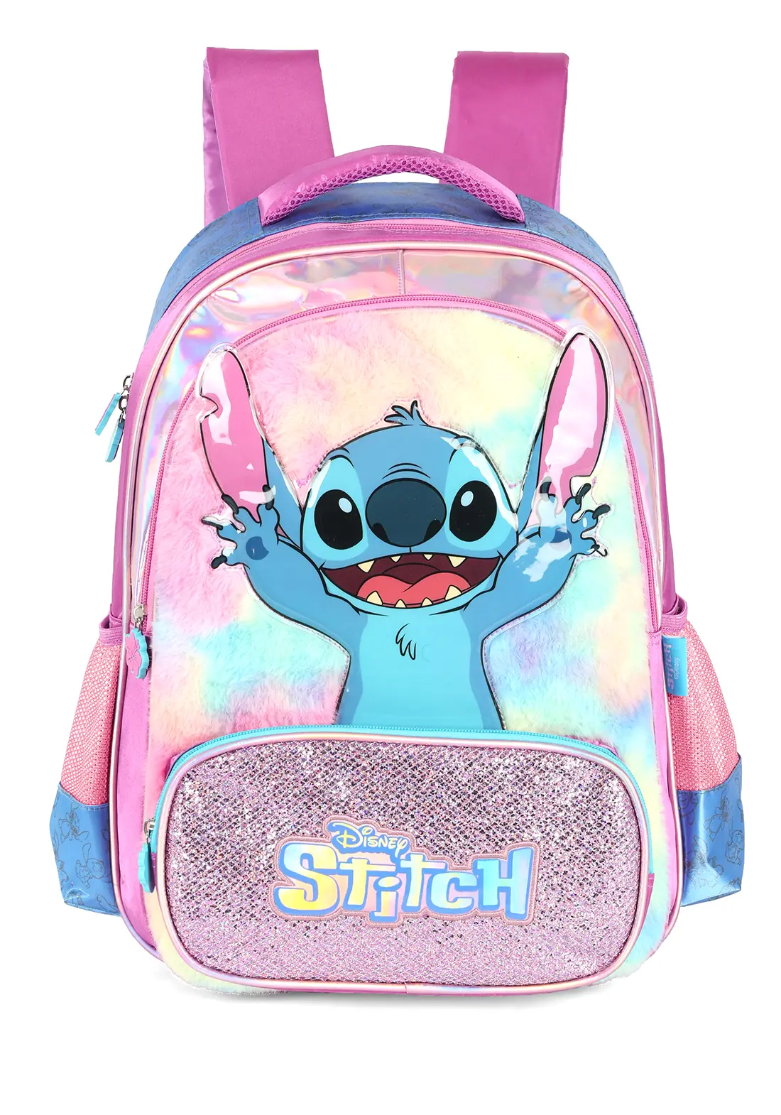 Mochila Costas Juvenil 3d Stitch Roxa Is42411scroxa Luxcel