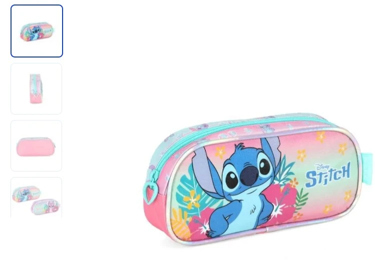 Estojo Stitch Rosa 0300 Ei42384sc