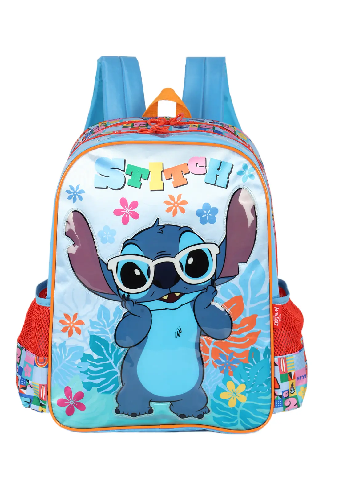 Mochila Infantil Stitch Azul Laranja Is42391sc Maxlog