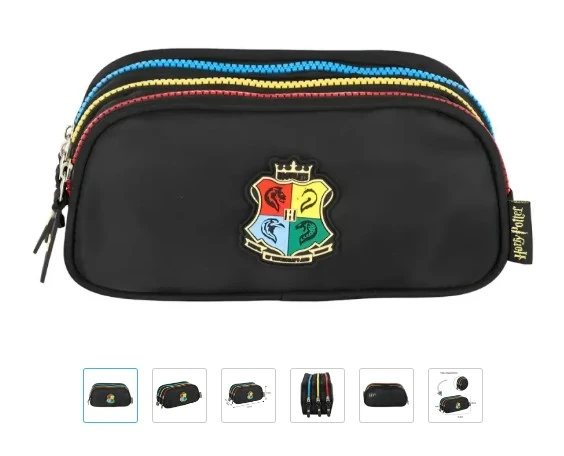 Estojo Harry Potter Preto Luxcel