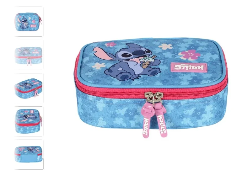 Estojo Stitch Pink 0310 Et50104sc