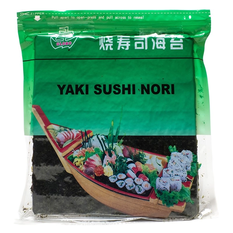 Alga Marinha 100 Folhas 125g Yaki Sushi Nori Mammy