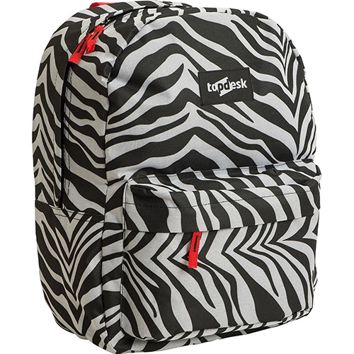 Mochila De Costas Topdesk Juvenil Zebrinha