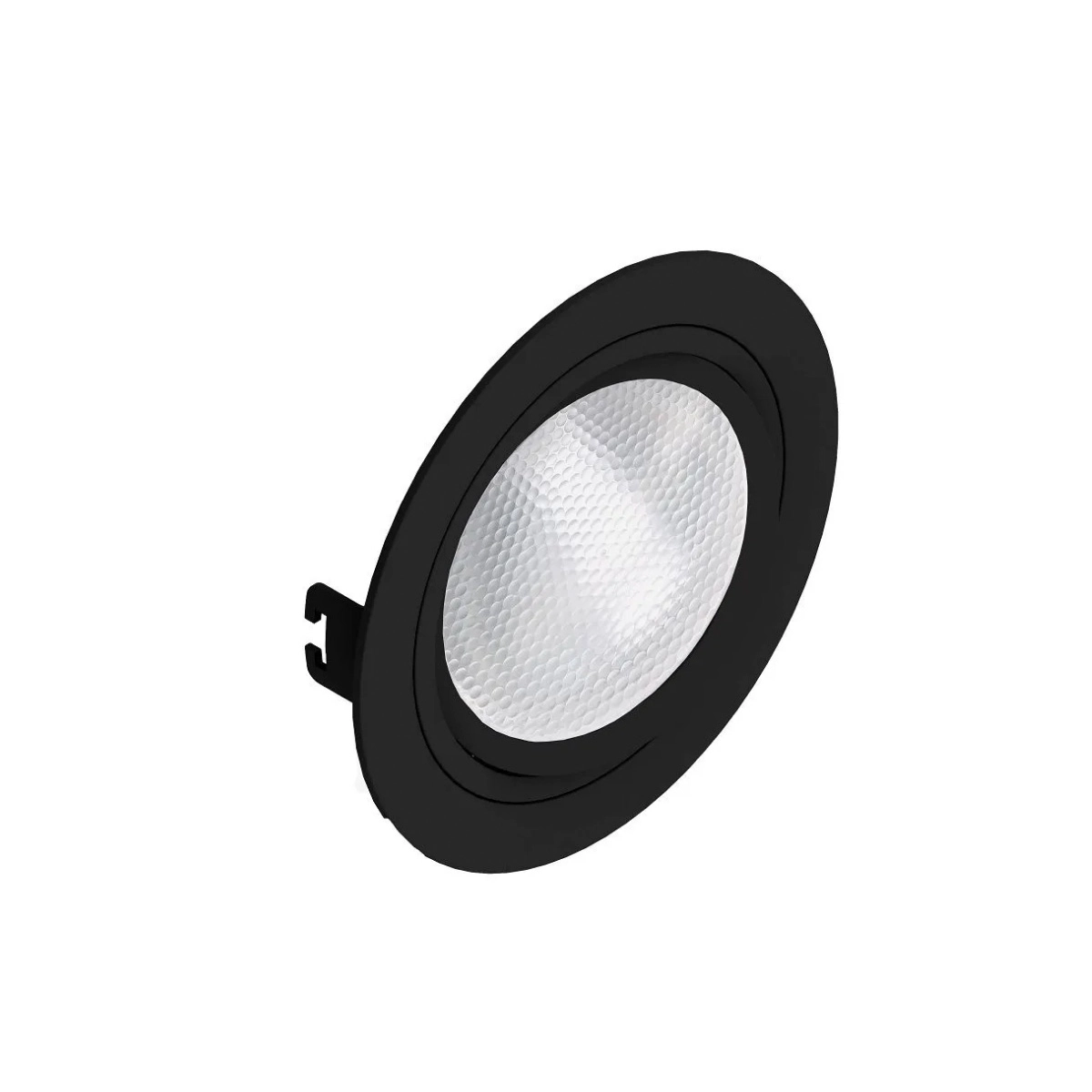 Kit 3 Spot Embutir Par30 Redondo Preto Face Plana - Saveenergy