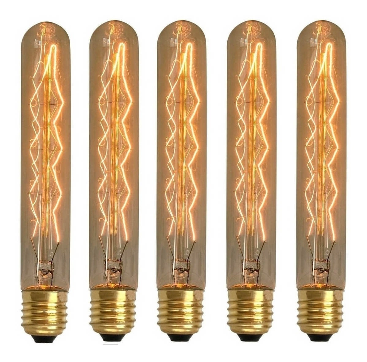 Kit 5 Lâmpadas Retrô Decorativa Vintage Thomas Edison T185 127v