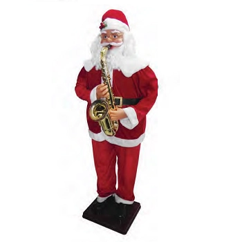 Papai Noel C/saxofone 1,8m Bivolt Td180