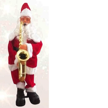 Boneco Papai Noel C/saxofone 90cm Ref.fdb090