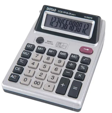 Calculadora Bolso 8 Digitos 11cm Preto Kcd9918 Ln Bella Azul